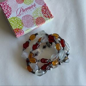 New premier Designs beaded stretch bracelet‎ set